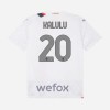 Conjunto (Camiseta+Pantalón Corto) AC Milan Kalulu 20 Segunda Equipación 23-24 - Niño